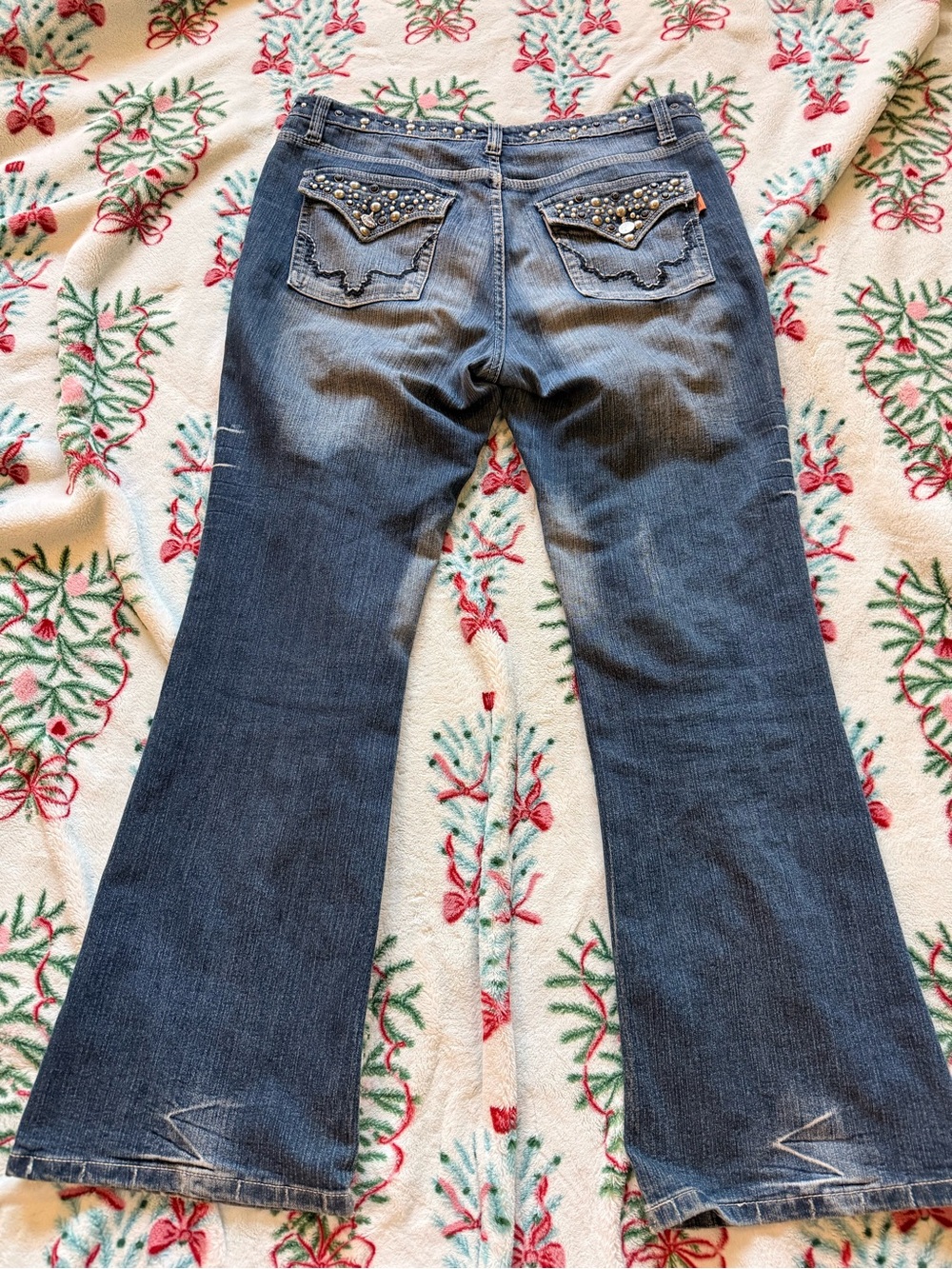 Daniel original brand embellished rhinestones stud jeans bootcut
